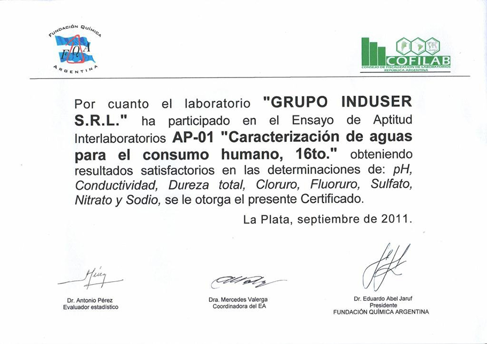 certificaciones