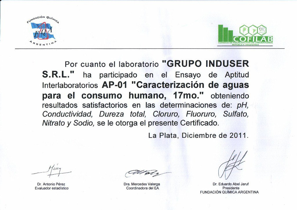 certificaciones