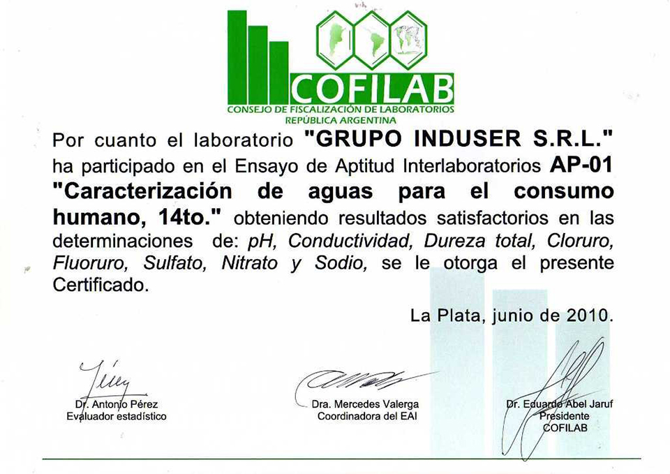 certificaciones