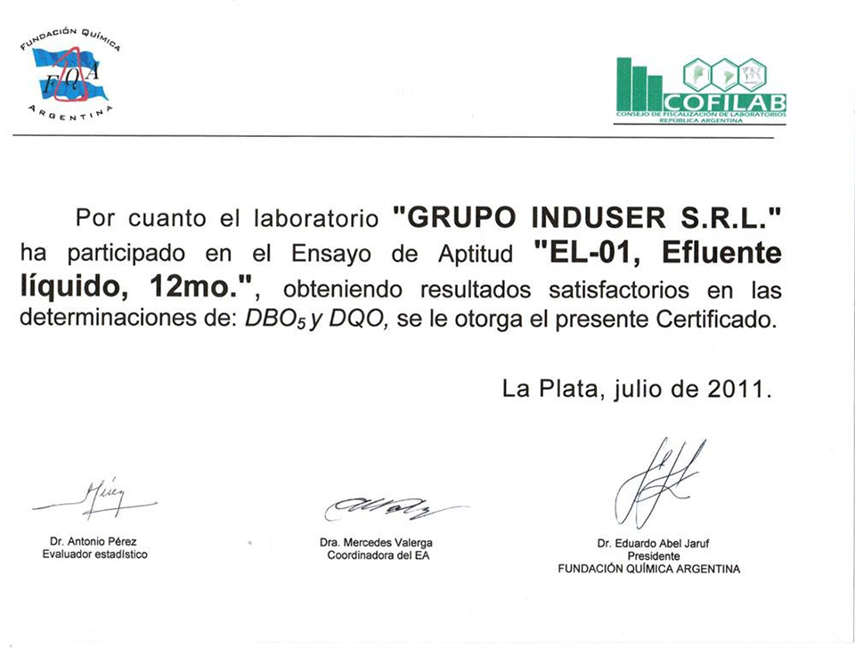 certificaciones