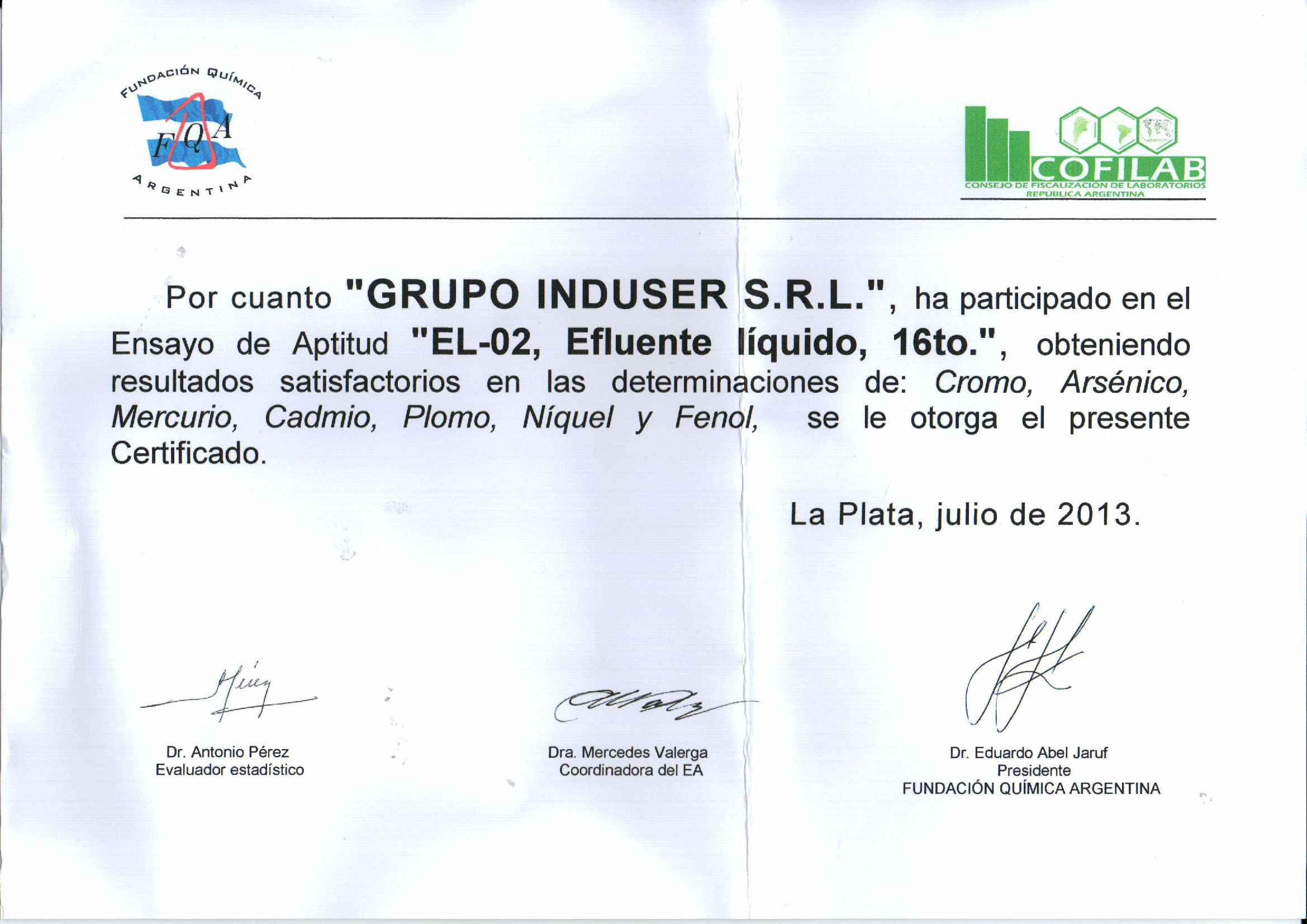 certificaciones