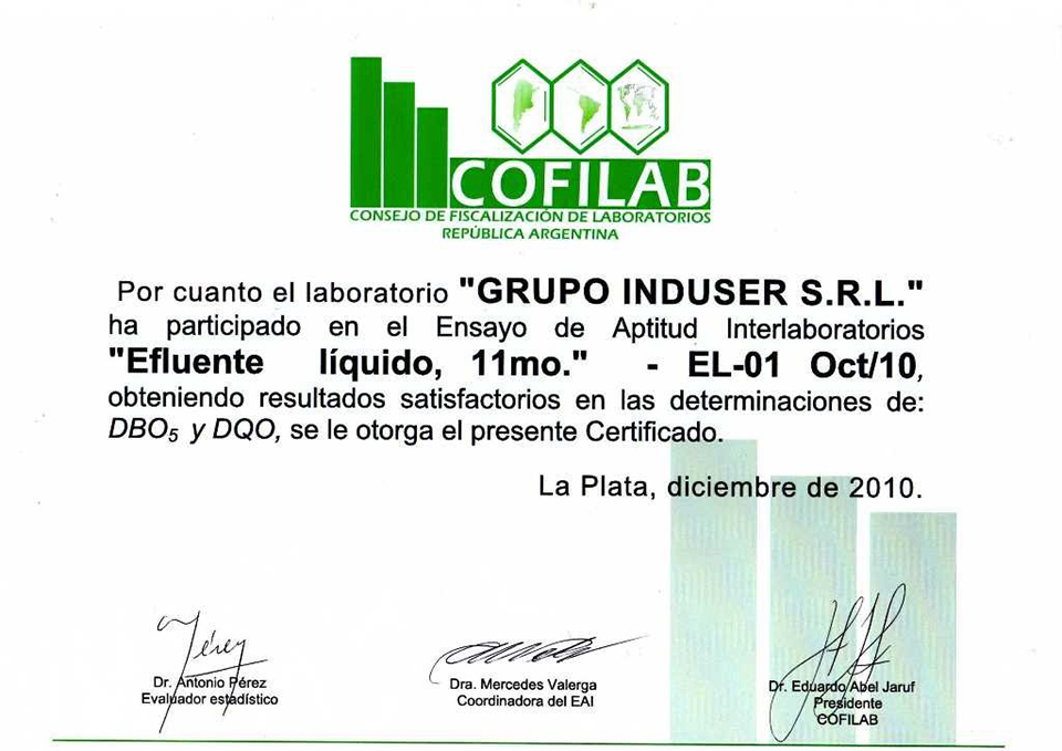 certificaciones