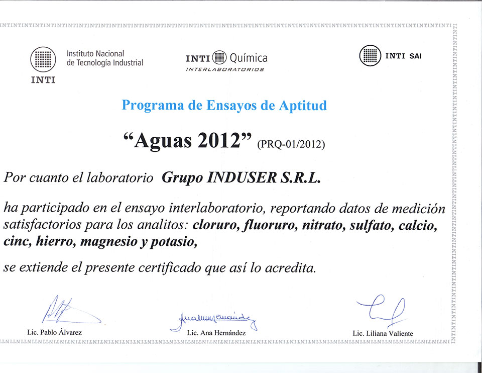 certificaciones