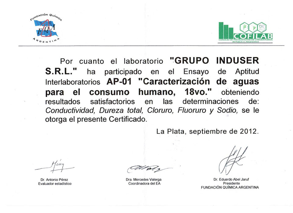 certificaciones