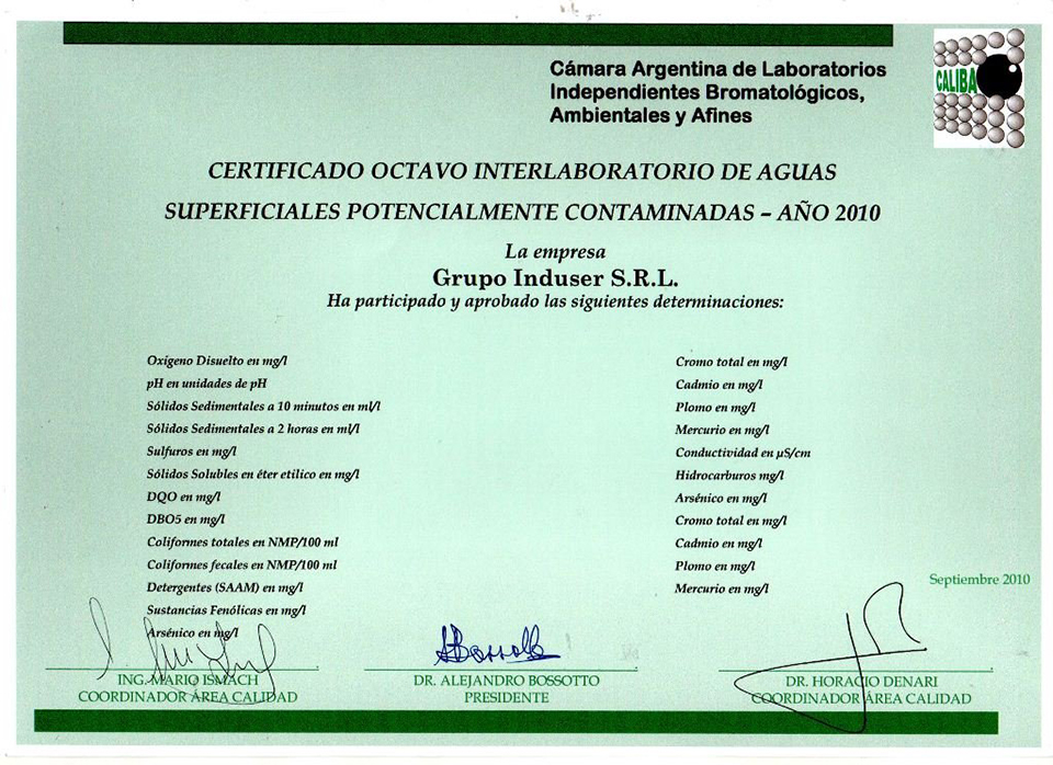 certificaciones