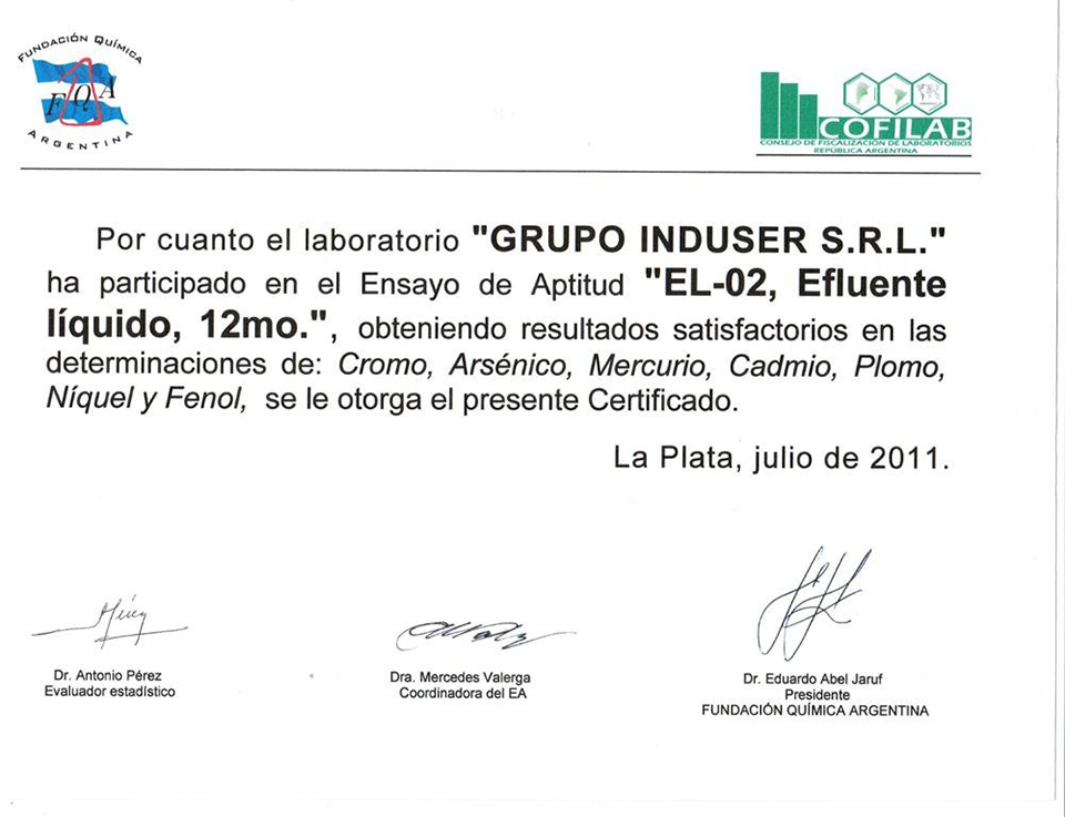 certificaciones