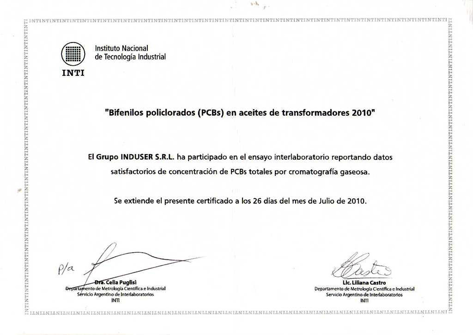 certificaciones
