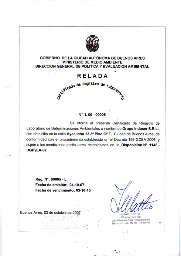 certificaciones