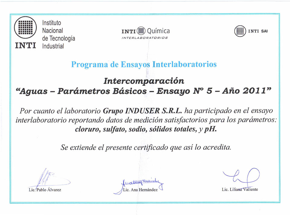 certificaciones