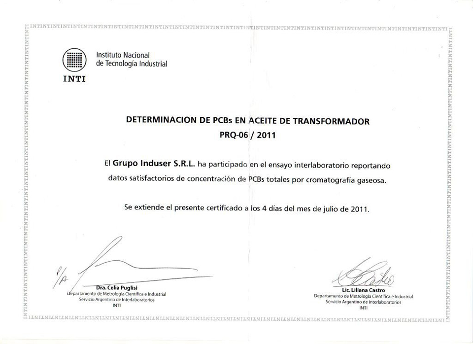 certificaciones