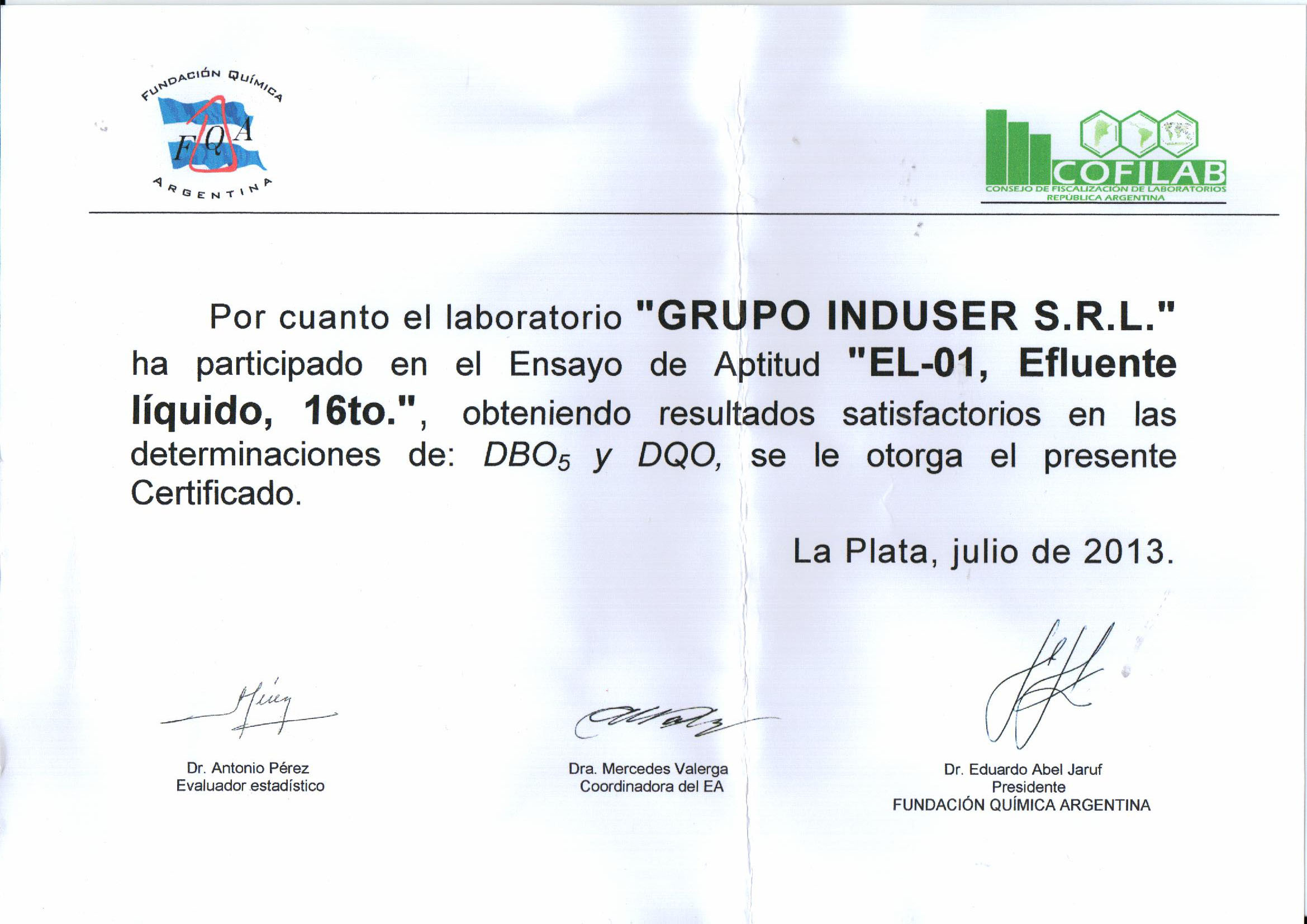 certificaciones