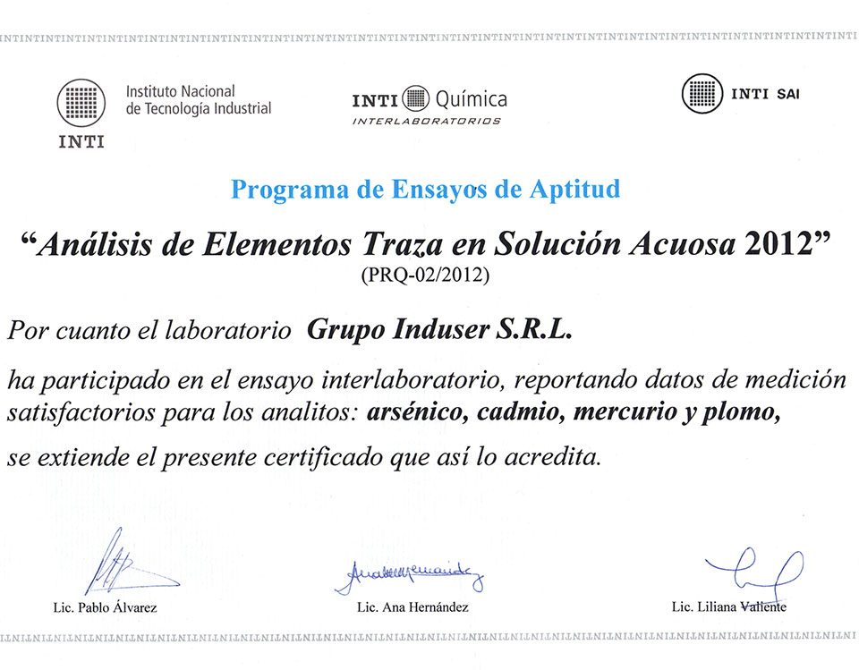 certificaciones
