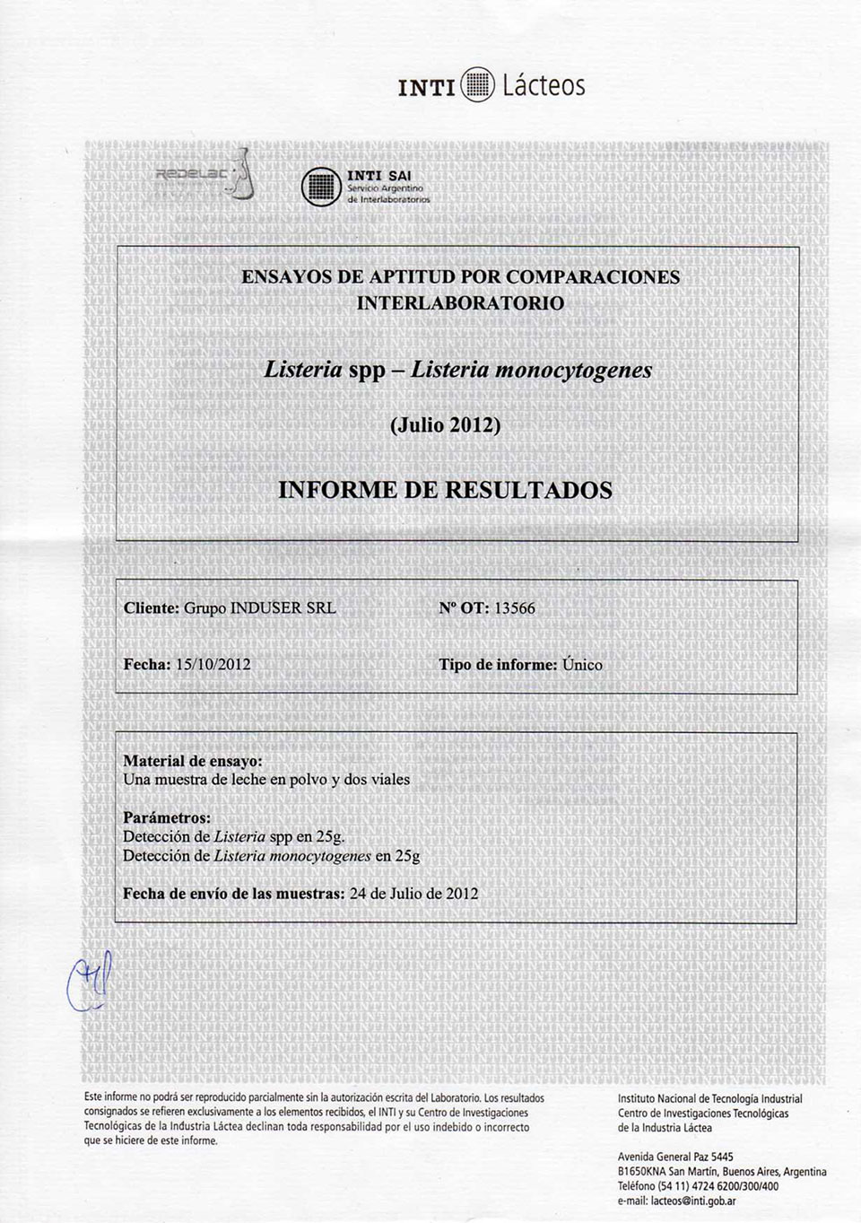 certificaciones