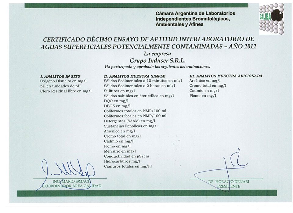 certificaciones