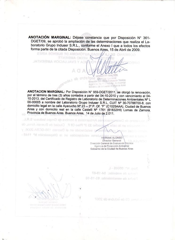 certificaciones