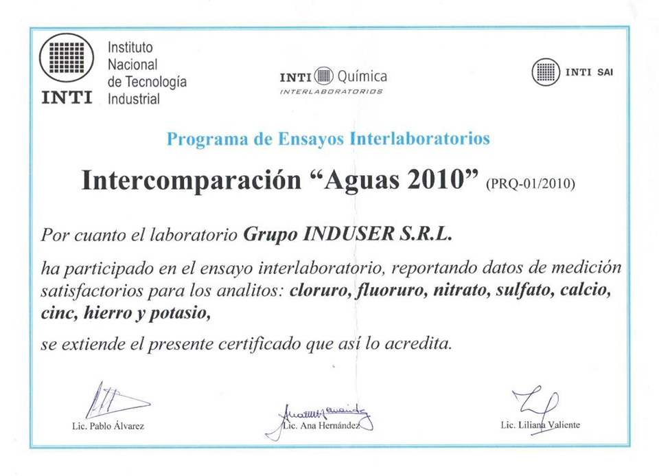 certificaciones